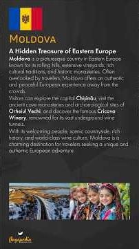 Moldova: A Hidden Treasure of Eastern Europe