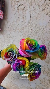 Rainbow 🌈 Glitter roses 🫰 Birthday flowers 💐 | Sunshine Flower Shoppe