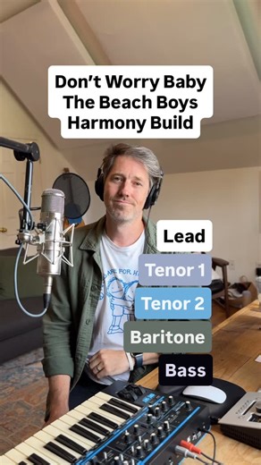 Chris Cron on Instagram: "Don’t Worry Baby - The Beach Boys Harmony Build We always kick off each Pet Sounds Live! show with this and it’s still one of my favorite BB songs. The whole step up (Major 2nd) modulation is seamless and lifts that chorus up in the best way. Mic: WA47 Audio Interface: Apollo Twin DAW: Logic Pro X #howto #harmony #thebeachboys #beachboys"