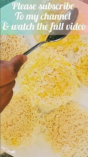 Sri Lankan Deep Fried String Hoppers With Sugar Syrup | Sweet Snack