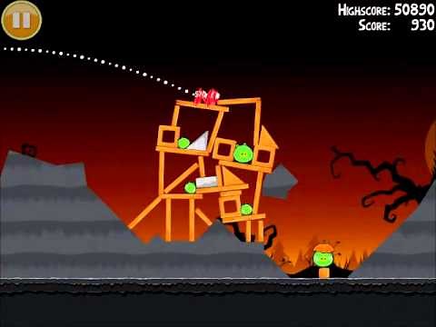 Official Angry Birds Seasons Walkthrough Trick or Treat 2-9