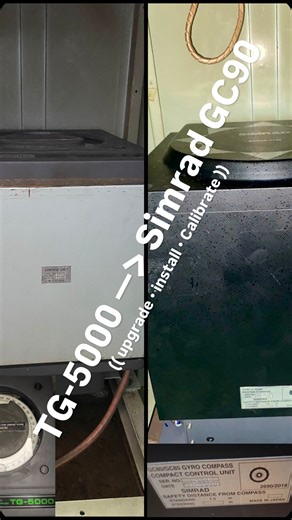 Mohamad GHANDOURA on Instagram: "Replaced a Th-5000 gyro compass with a Simrad GC-90/95 onboard — safe removal, precise installation, alignment and calibration completed. Need a gyro upgrade or service? DM or email: info@tuzlanavigation.com #marineelectronics #gyrocompass #navigation #maritime #marinenavigation"