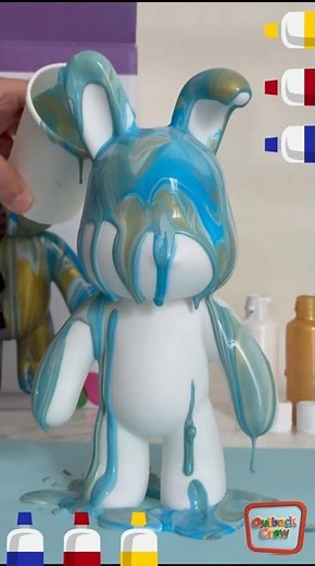 DIY Marble Bunny Painting Kit | Pour Palz | Creative Art for Kids fun| Kmart
