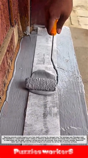 Concrete Crack Repair Technique! Simple Method, Strong and Long-Lasting!