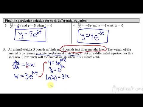 Calculus AB/BC – 7.8 Exponential Models with Differential Equations