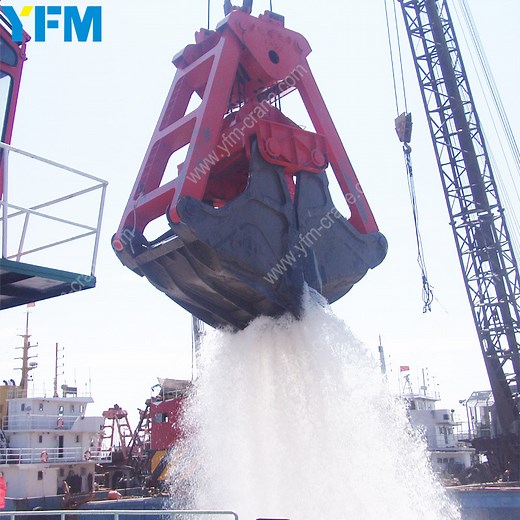 [Hot Item] Four Rope Clam Shell Dredging Grab Mechanical Dredging Clam Shell Grab Bucket|Hydraulic Grab Dredger Work in Deep Water