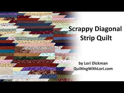 Scrappy Diagonal STRIP Quilt