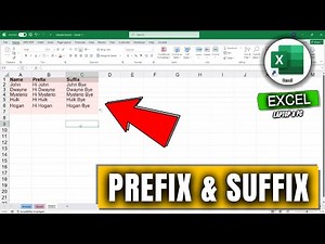 How to Add Prefix and Suffix in Microsoft Excel