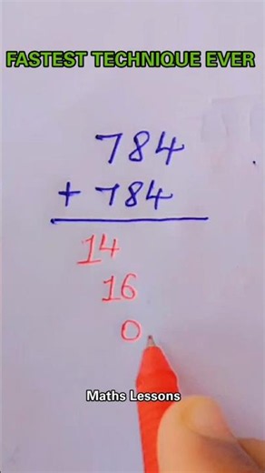 The Fastest Way to Add 3-Digit Numbers ⚡️ #shorts