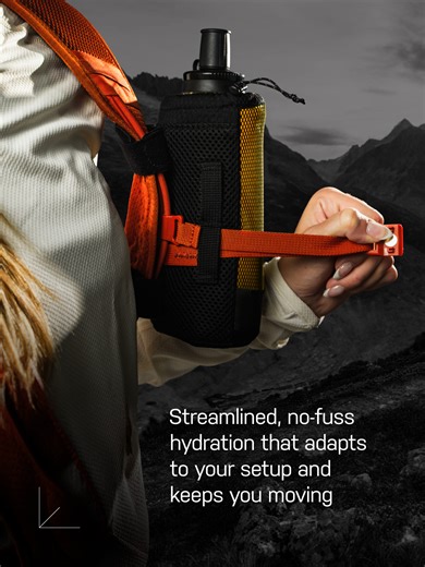 HydraPak on Instagram: "The PackFlask delivers grab-and-go convenience with modular flexibility that enables quick refills and versatility that compliments more traditional trail hydration options. Designed to mount directly to the harness on your favorite backpacking or hiking pack, the PackFlask keeps water where you need it: within arm’s reach, always in sight, never buried."