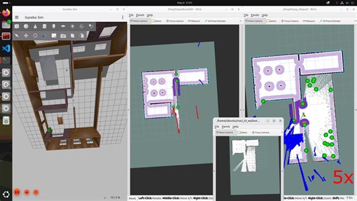ROS2与Turbot3-Multi仿真教程-多机合并建图(未知初始位置)