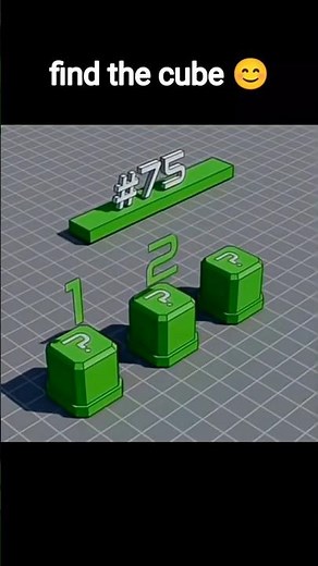Find the cube l Level : medium l 😊