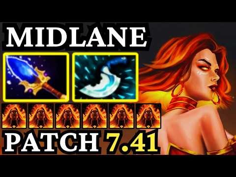🔥 New PATCH 7.41 ONE SHOT LINA — Pure Damage GOD MODE Mid! 🔥 Dota 2 Gameplay