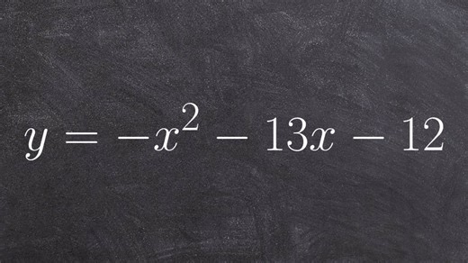 Solve by factoring when a=1