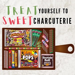 5.9K views · 121 reactions | Need a project to satisfy your sweet tooth? Why not try candy charcuterie! The perfect party platter to make snack time extra classy ;) | Tootsie Roll | Facebook