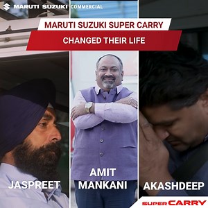 85K views · 1K reactions | Akashdeep, Jaspreet or Amit’s success story can be yours too. Join the Maruti Suzuki Super Carry family to start your journey of success. To know more, visit the link in bio. #MarutiSuzukiSuperCarry #MarutiSuzukiCommercial #SuperCarry #MiniTruck #LightCommercialVehicle #LCV #TarakkiAapkiSaathHamara #TarakkiKaDumdaarSaathi | Maruti Suzuki Commercial | Facebook
