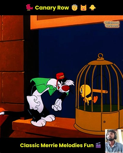 🐦 Canary Row 🧓🐱🐥 Sylvester’s Sneaky Mission to Catch Tweety! Classic Merrie Melodies Cartoon | Childhood Cartoons