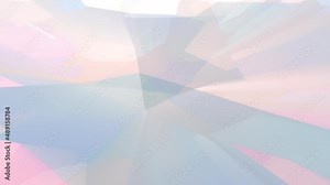 a dynamic background of randomly moving geometric shapes, made in a cool color key