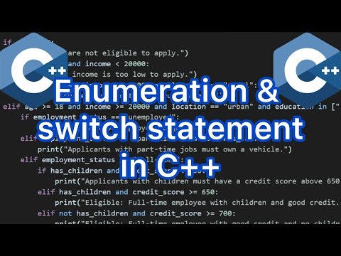 Enumerations and switch statements in CPP