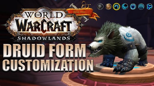 Druid form customization in the barber shop | Shadowlands alpha
