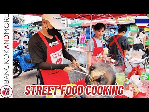 Amazing Thai STREET FOOD Cooking in BANGKOK Thailand