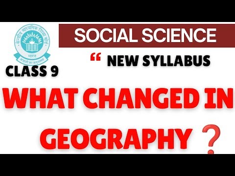 What Changed In Geography | New Syllabus Of Class 9 | Social Science New syllabus