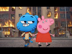 Peppa Pig x Gumball Crossover (Sora 2) Compilation