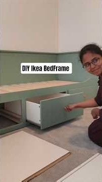 DIY IKEA Bed Frame ✨Let's build it together! #minivlog#95 #shorts #ikea #tamil #ireland