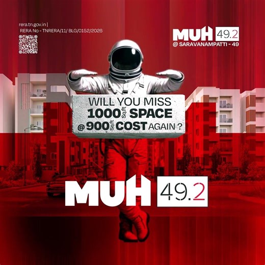 Launching MUH 49.2 - Phase 2, 196 apartments @ Saravanampatti!