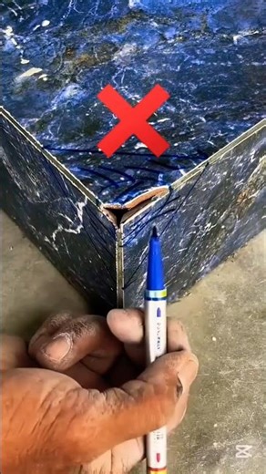 How to fix broken tile corners | corner Brocken tiles solution #tiles #corner #brocken #solution