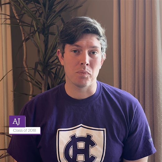 2.1K views · 49 reactions | For AJ Wells '18, the Holy Cross alumni community made all the difference; people who supported, encouraged, and shaped his journey. Now he gives back to ensure that same community continues to lift up today’s students. 欄 Join him in continuing to strengthen our community bit.ly/4qZw9IG | College of the Holy Cross Alumni | Facebook
