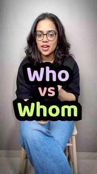 Difference Between WHO and WHOM | English Grammar Lesson | Common Mistakes In English Explained