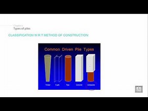 Foundations Engineering 2 | C6-L3 | Types of piles - 2