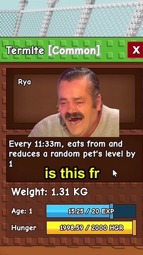 189K views · 1K reactions | Termite Pet is Useless #growagarden #roblox | AquaGaming | Facebook