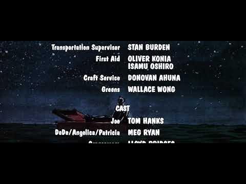 Joe Versus the Volcano (1990) end credits and music