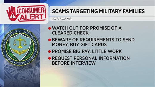 Consumer Alert: Scams targeting military families