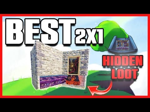 Rust- The ULTIMATE 2x1 Solo Starter Base (HIDDEN LOOT)