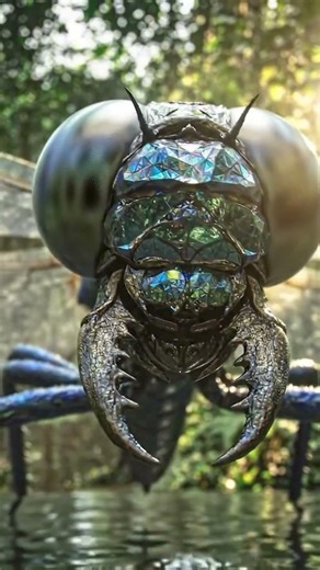 The Giant Dragonfly That Ruled Prehistoric Skies #shorts #wildlife #animalbehavior #creepy