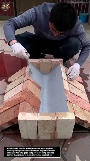 This Magic Coating Seals Brick Pores So Tight It Can Hold Water