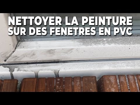 HOW TO CLEAN PAINT ON PVC WINDOWS WITHOUT DAMAGE TO IT