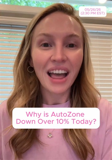 AutoZone posted earnings this morning — and low consumer confidence might actually be their secret weapon. Here's why. 📈 $AZO 📊 Revenue up 8.4% to $4.8B 💰 EPS of $38.07 — beat estimates by over a dollar on EPS 🌎 International same-store sales up 1.6% 🔧 When people can't afford new cars, they repair old ones — and AutoZone wins generally. But they missed on revenue thanks to slower than expected international growth and the stock is down over 10% today. #stockmarket #autozone #investing #fin