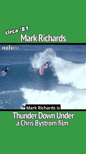 Nalu TV | Mark Richards, 1981. Two World Titles under his belt and in the middle of his legendary run for 4 World Titles. Thunder Down Under, the... | Instagram