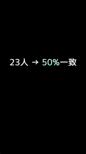 【確率のバグ】23人で一致する？しない？｜観測プロトコル