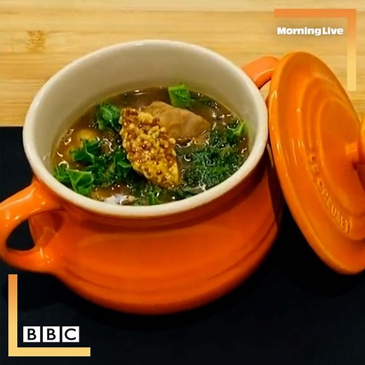 Get warmed up with this delicious pork and apple stew from Chef Anna Haugh. Full feature on BBC iPlayer #MorningLive | BBC Morning Live