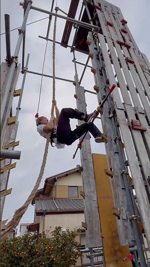 SASUKE Final Stage Preparation [Salmon Ladder & Rope Climbing] On a Cold, Snowy Day #sasuke #ninj...