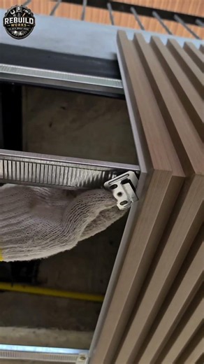 Professional Ceiling Slat Installation Guide 🛠️🌟 #CeilingDesign #Renovation #Building