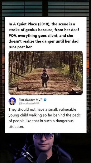 A Quiet Place 2018 Scene is Genius Because Everything Goes Silent From Her Deaf POV