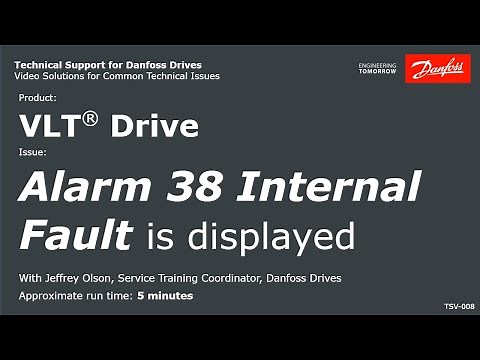 VLT® Drives: Alarm 38 Internal Fault is Displayed