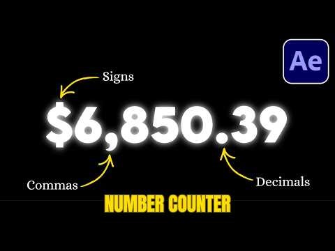 How to Create a Counting Effect in After Effects