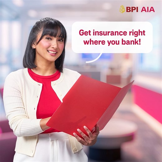 Get easy access to health coverage and life insurance, while doing bank errands with BPI AIA.​ Visit your nearest BPI branch and talk to our Bancassurance Sales Executive.​ #BPIAIA #HealthierLongerBetterLives | BPI AIA Life Assurance Corp.